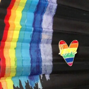 🌈 4/$20 Pride Rainbow Heart Love Enamel Pin 🌈
